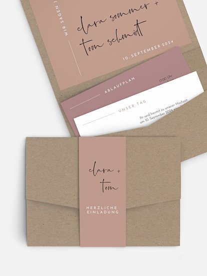 Hochzeitseinladung Modern Type