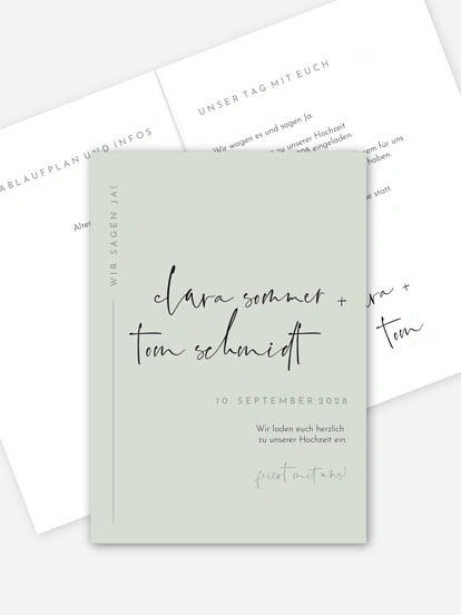 Hochzeitseinladung Modern Type