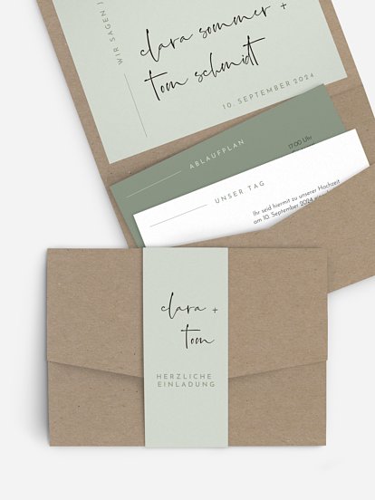 Hochzeitseinladung Modern Type