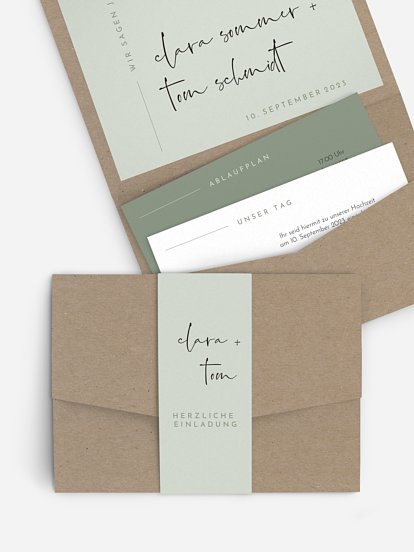 Hochzeitseinladung Modern Type