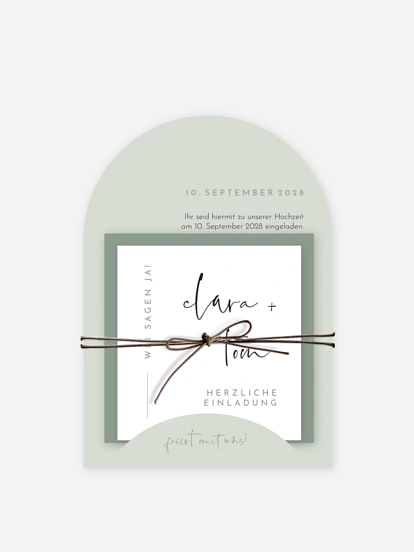 Hochzeitseinladung Modern Type