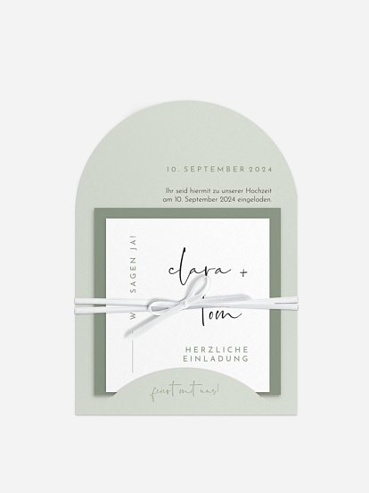 Hochzeitseinladung Modern Type