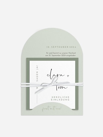 Hochzeitseinladung Modern Type