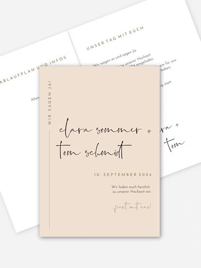 Hochzeitseinladung Modern Type