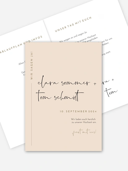 Hochzeitseinladung Modern Type