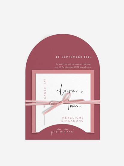 Hochzeitseinladung Modern Type