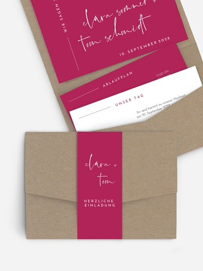 Hochzeitseinladung Modern Type