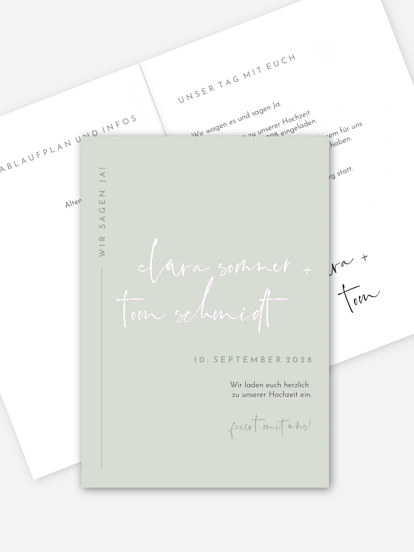 Hochzeitseinladung Modern Type