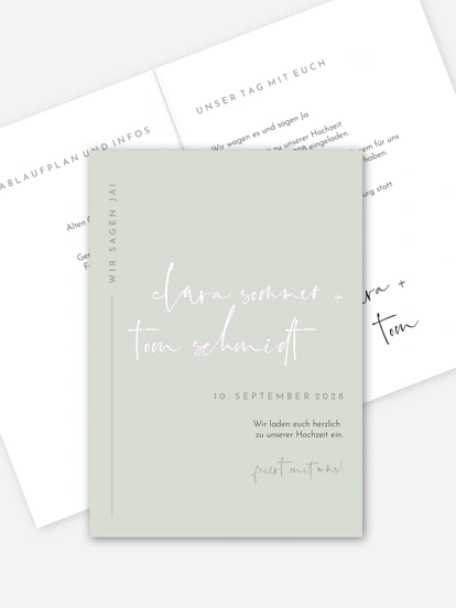 Hochzeitseinladung Modern Type
