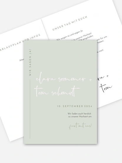 Hochzeitseinladung Modern Type
