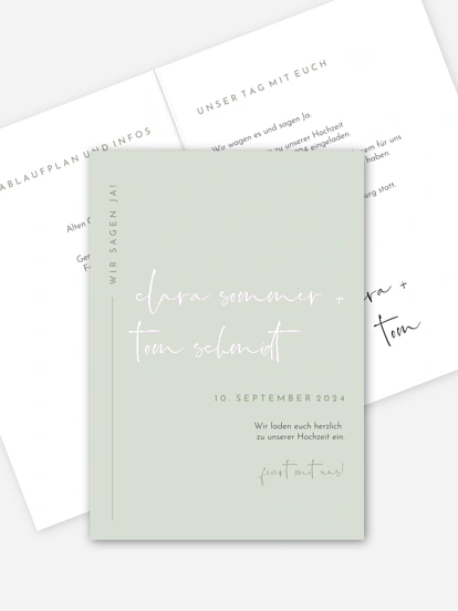 Hochzeitseinladung Modern Type