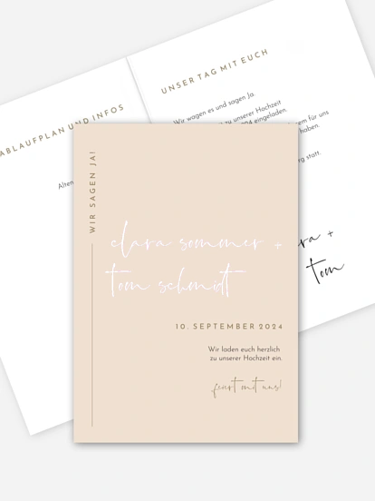 Hochzeitseinladung Modern Type