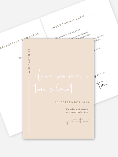 Hochzeitseinladung Modern Type