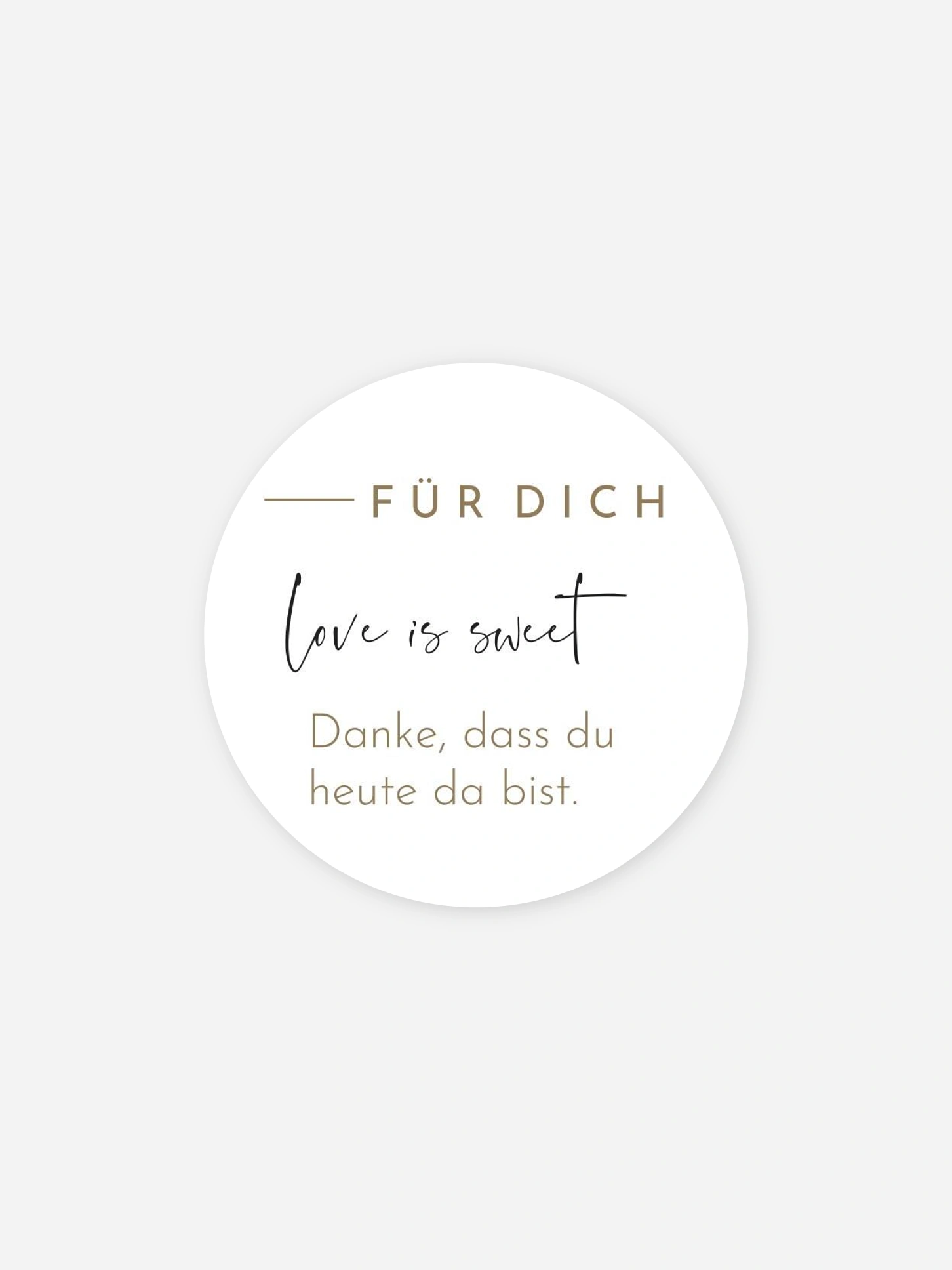 Geschenkaufkleber Hochzeit Modern Type