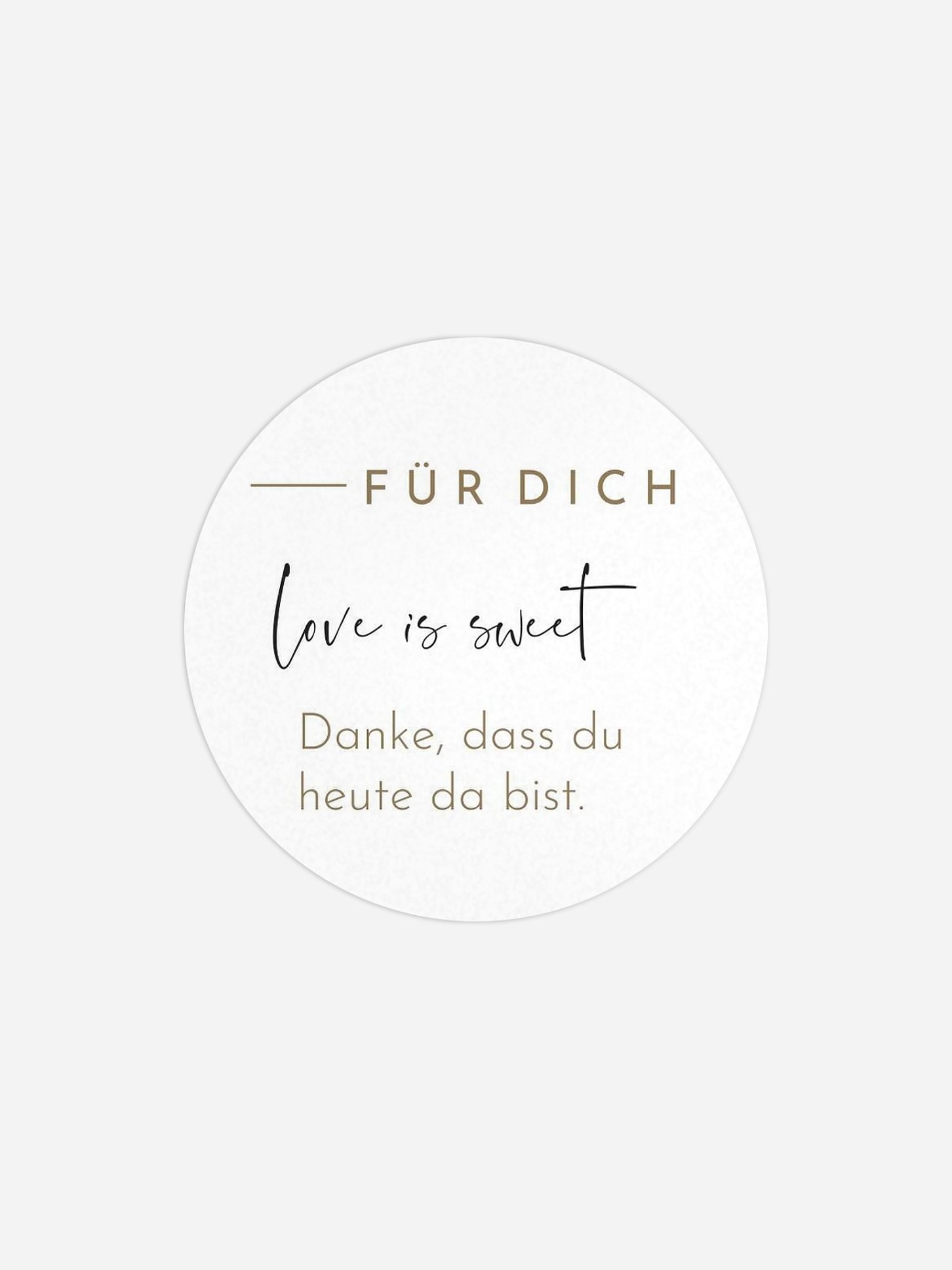 Geschenkaufkleber Hochzeit Modern Type