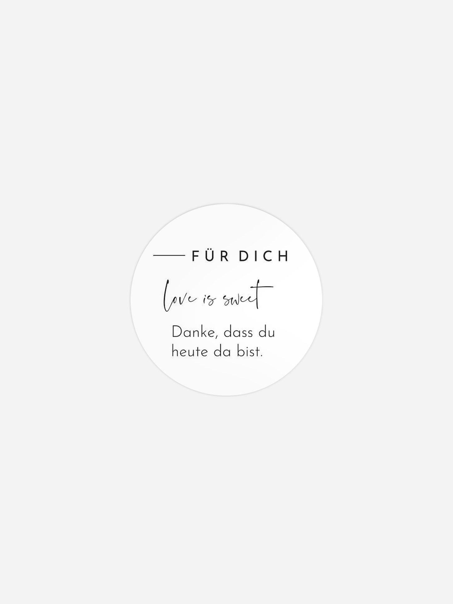 Geschenkaufkleber Hochzeit Modern Type