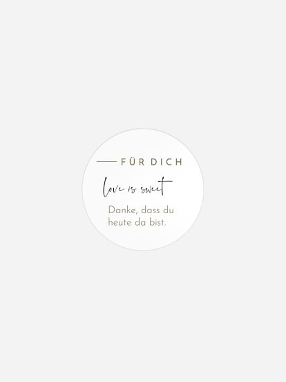 Geschenkaufkleber Hochzeit Modern Type