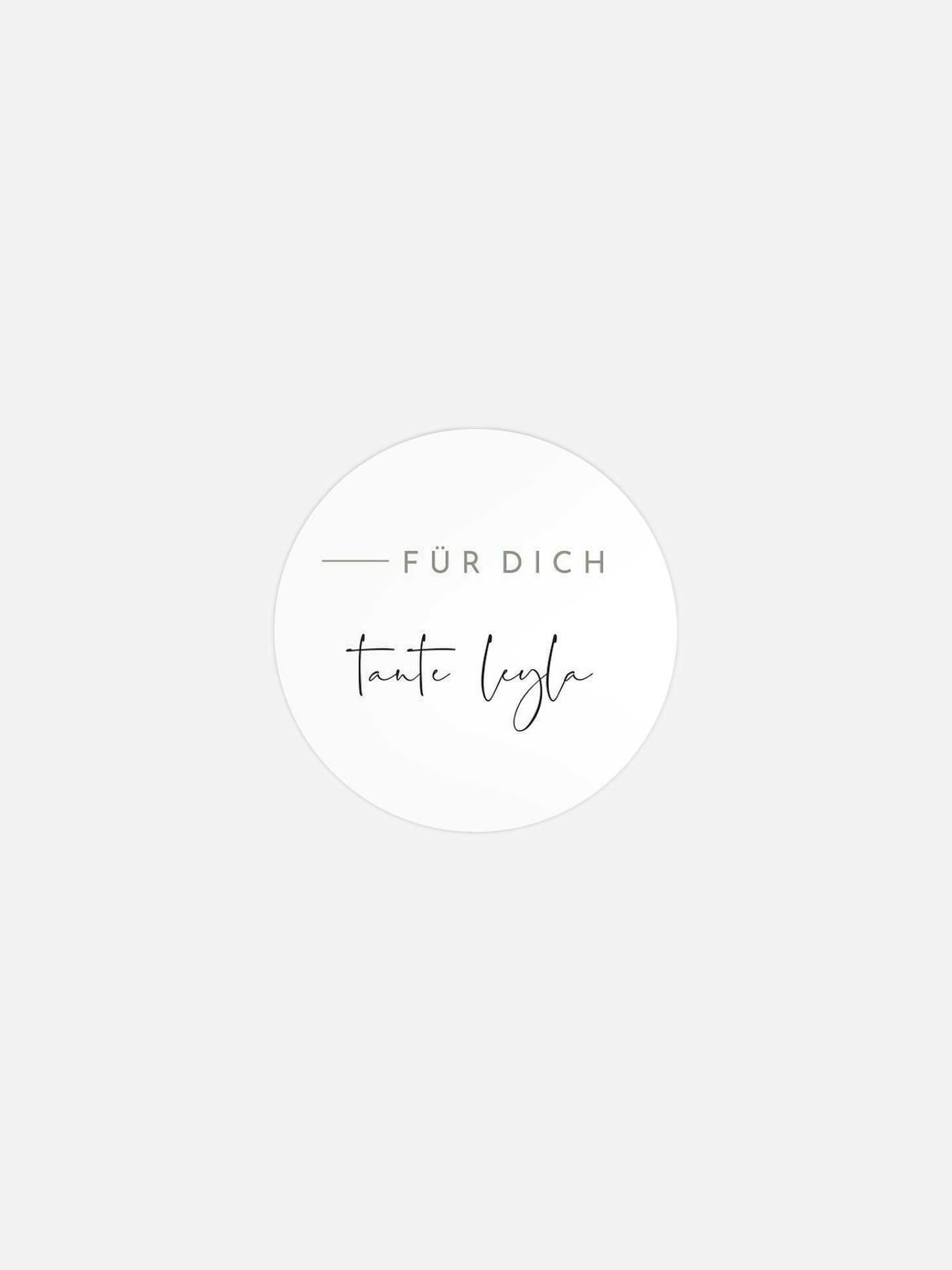 Geschenkaufkleber personalisiert Modern Type