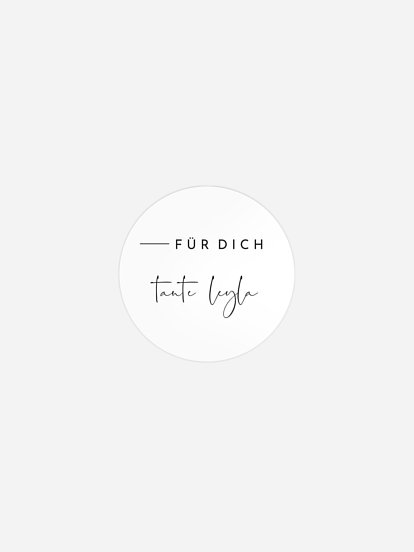 Geschenkaufkleber personalisiert Modern Type
