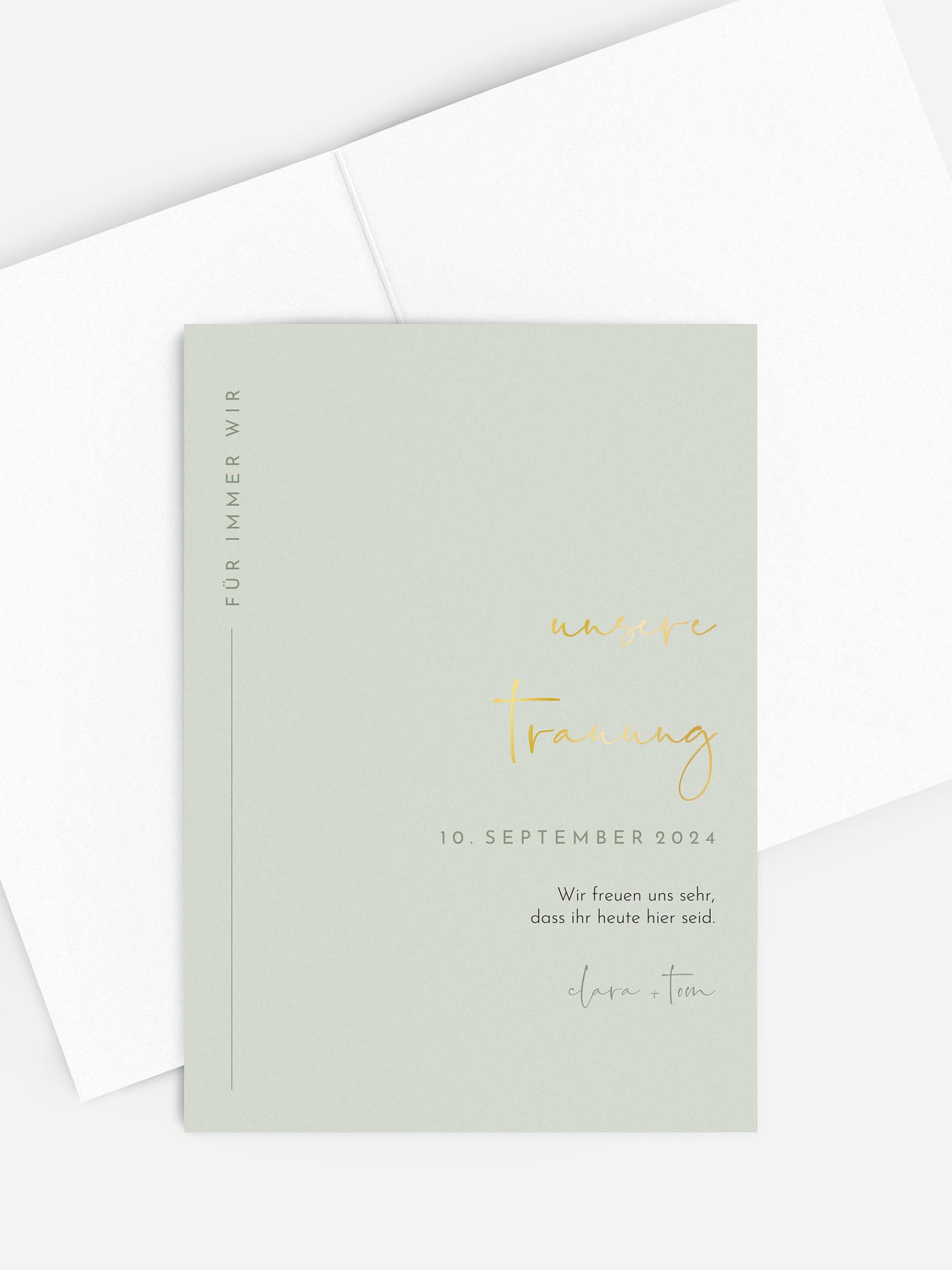 Kirchenheft Hochzeit Modern Type