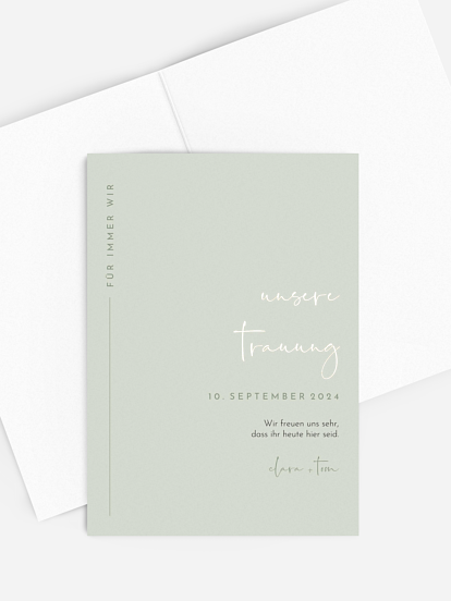 Kirchenheft Hochzeit Modern Type