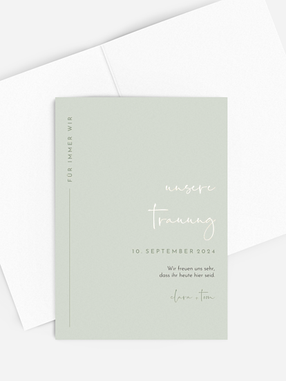 Kirchenheft Hochzeit Modern Type
