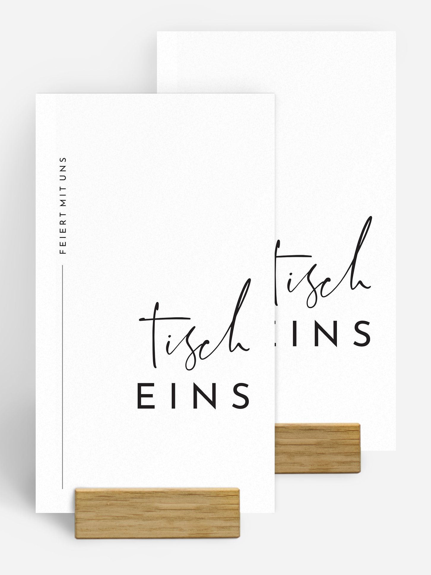 Tischnummer Modern Type