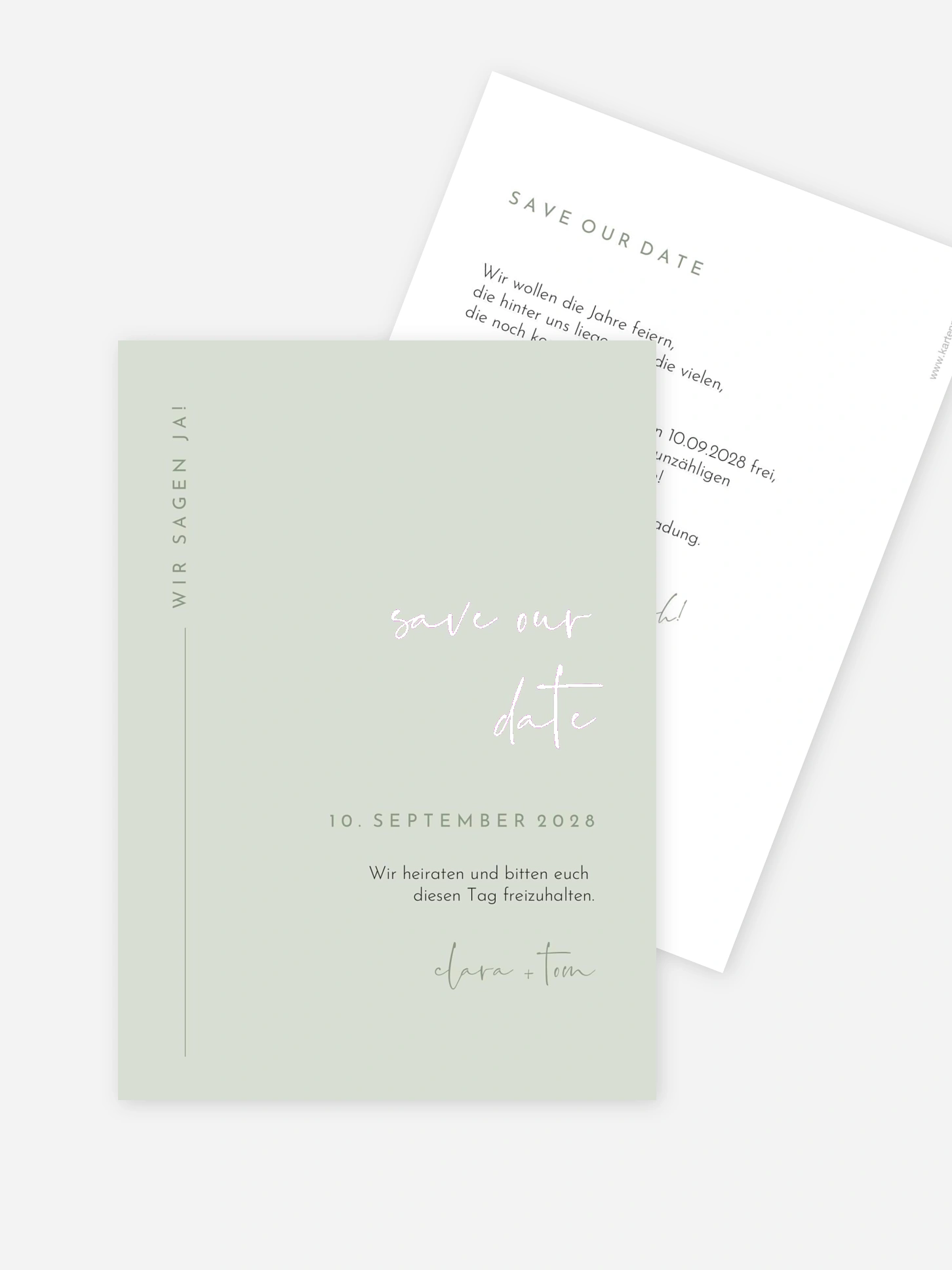 Save-the-Date Karte Modern Type