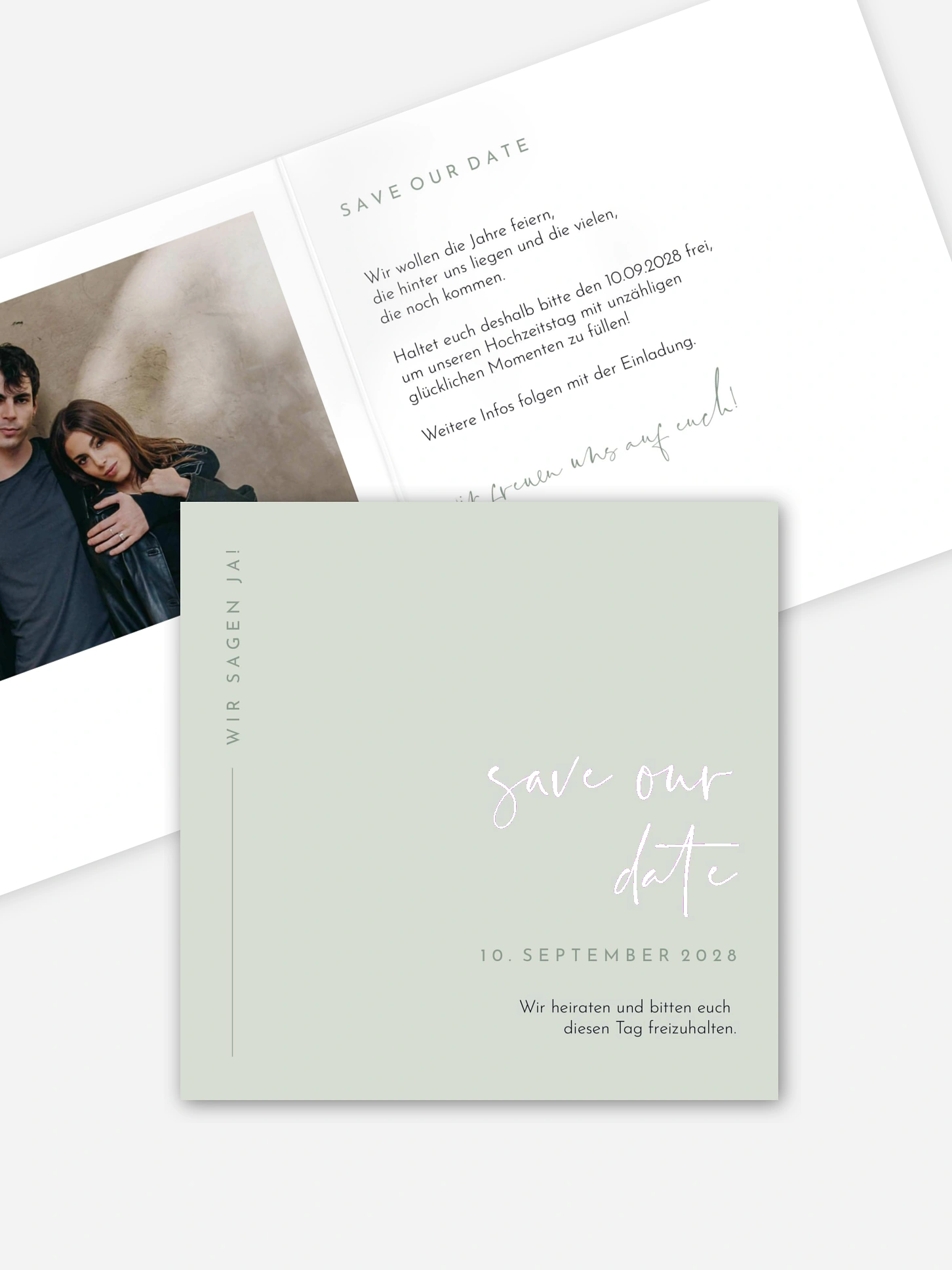 Save-the-Date Karte Modern Type