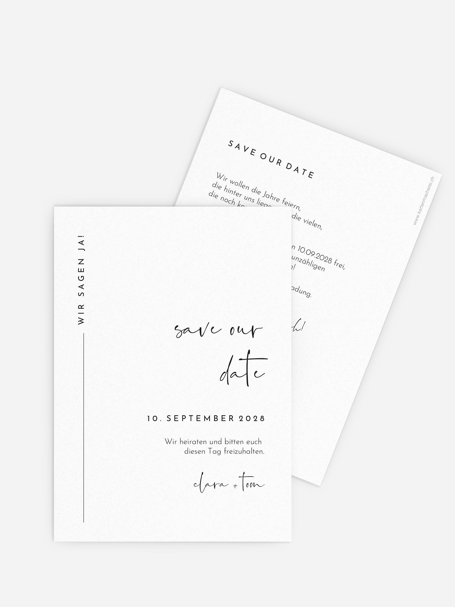 Save-the-Date Karte Modern Type