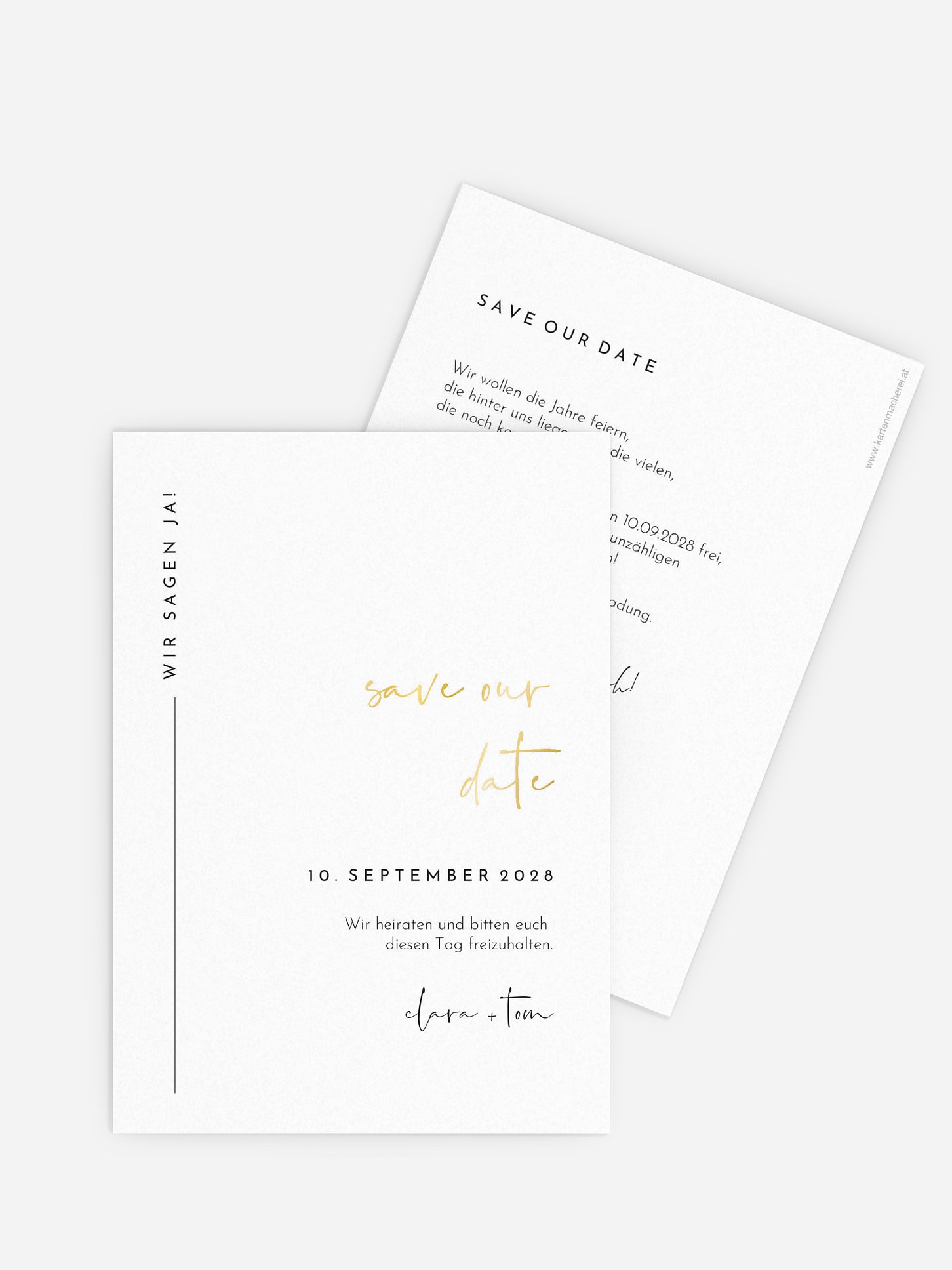 Save-the-Date Karte Modern Type