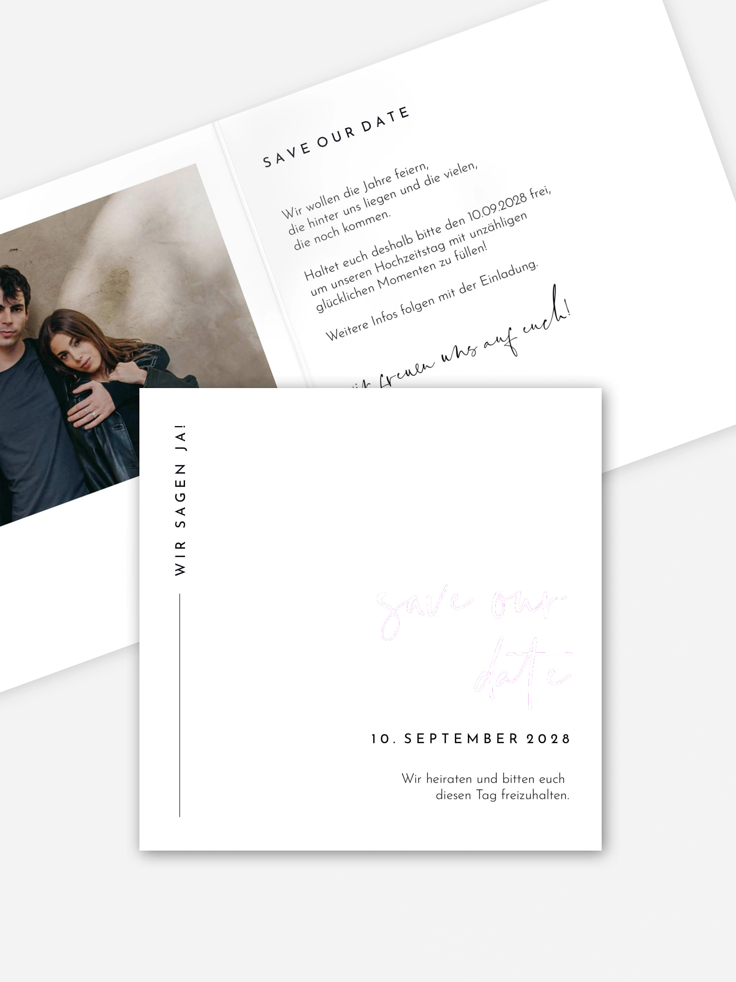 Save-the-Date Karte Modern Type