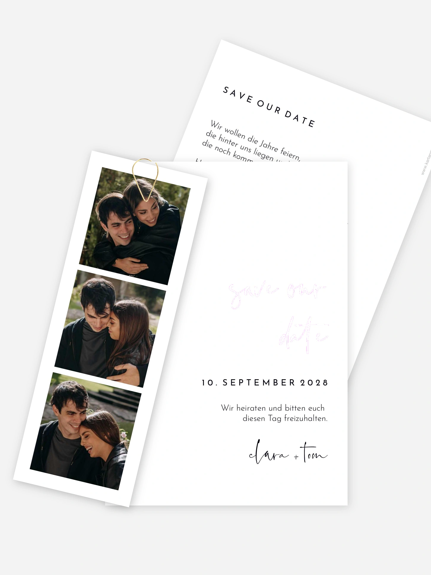 Save-the-Date Karte Modern Type