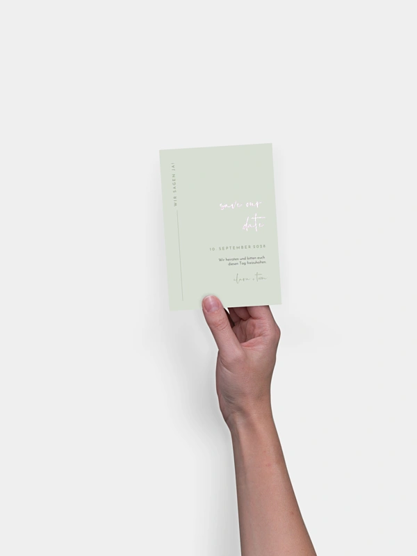Save-the-Date Karte Modern Type