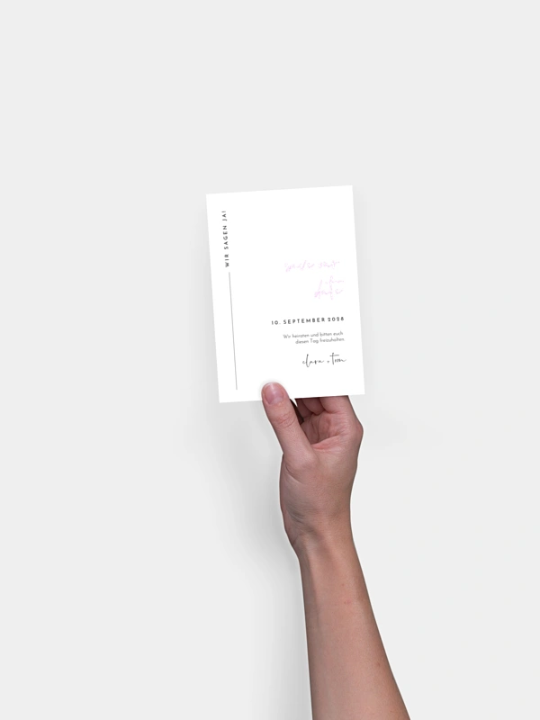 Save-the-Date Karte Modern Type