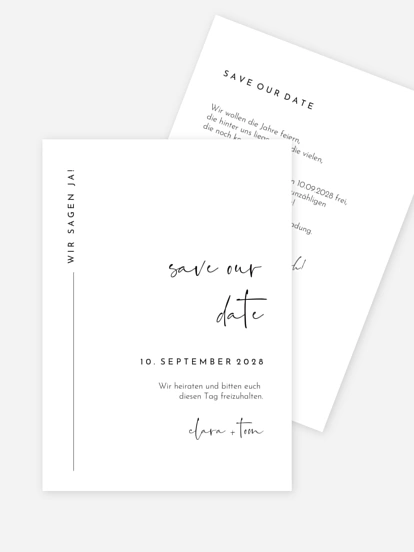 Save-the-Date Karte Modern Type