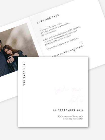 Save-the-Date Karte Modern Type