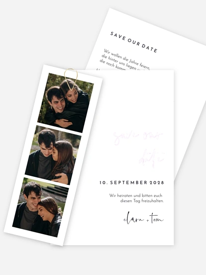 Save-the-Date Karte Modern Type