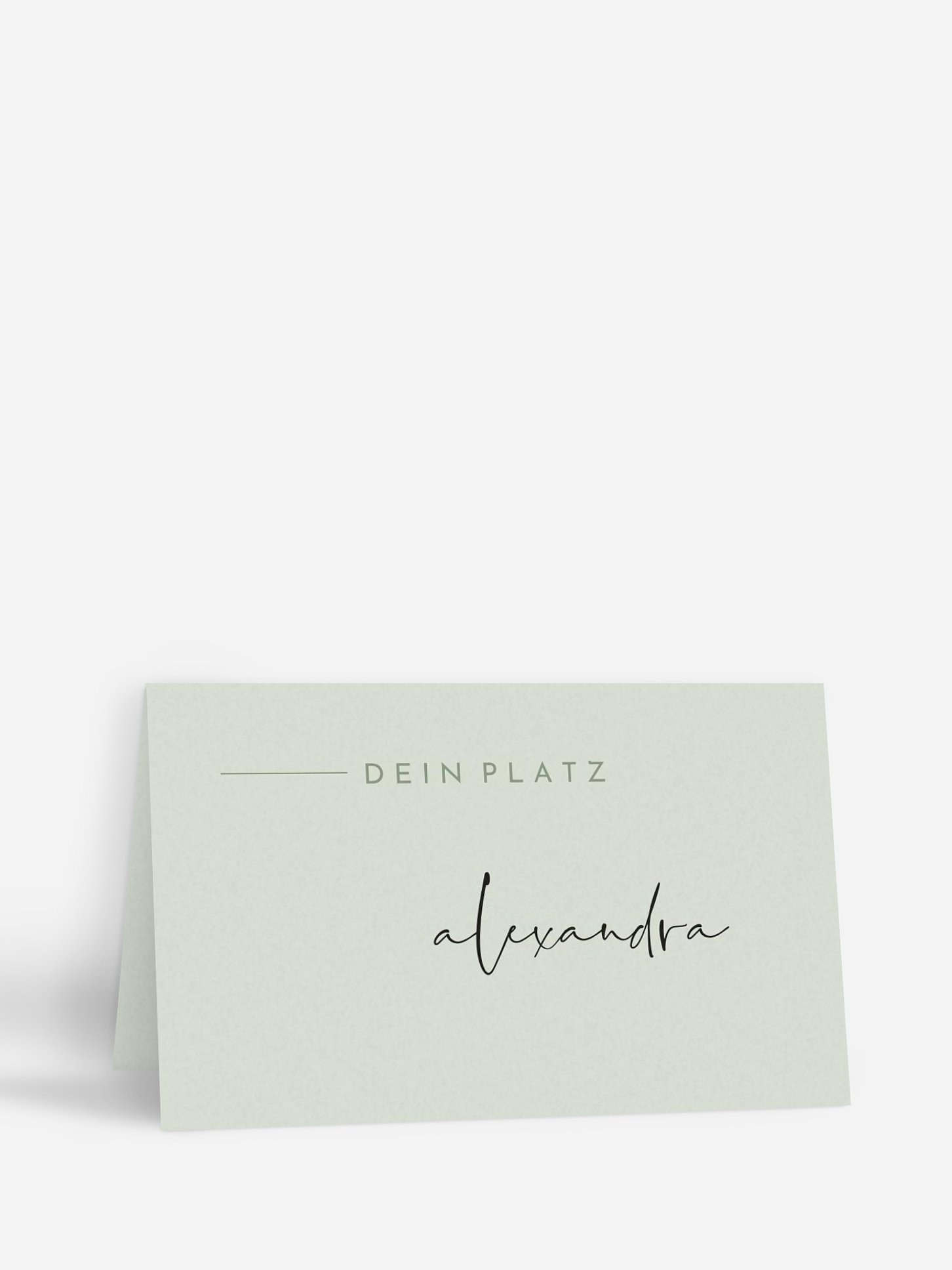 Tischkarte Hochzeit Modern Type