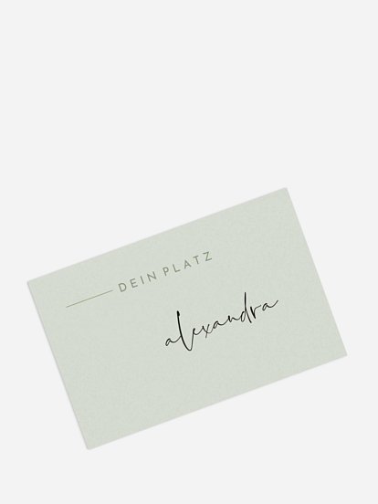 Tischkarte Hochzeit Modern Type