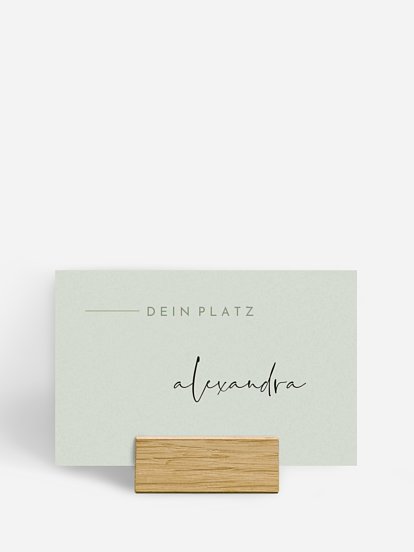 Tischkarte Hochzeit Modern Type