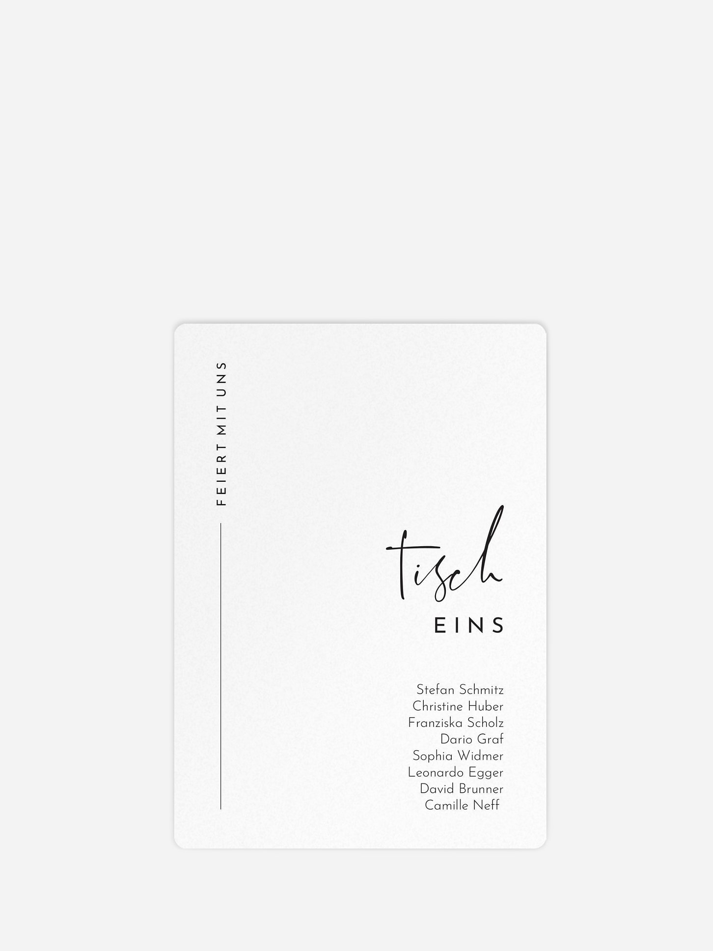 Sitzplan Kreativ Modern Type