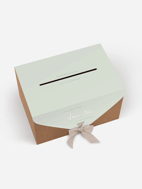 Kartenbox Hochzeit Modern Type