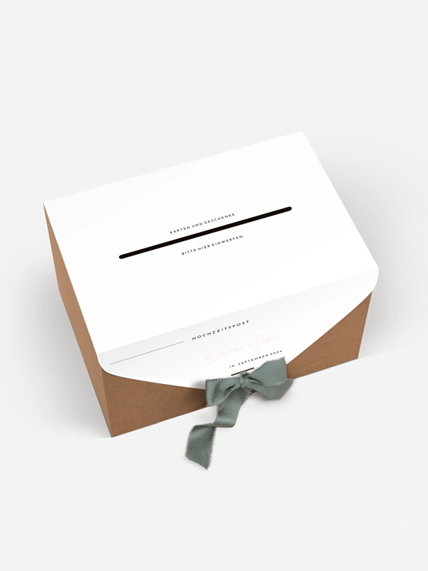 Kartenbox Hochzeit Modern Type