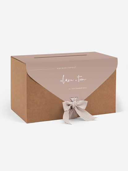 Kartenbox Hochzeit Modern Type