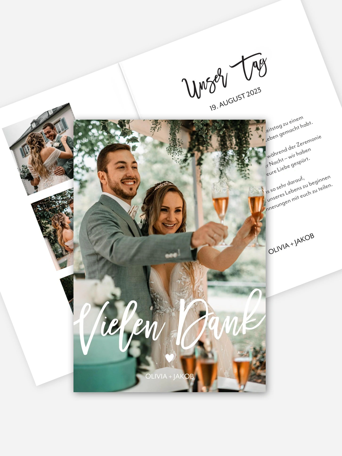 Dankeskarte Hochzeit Vielen Dank