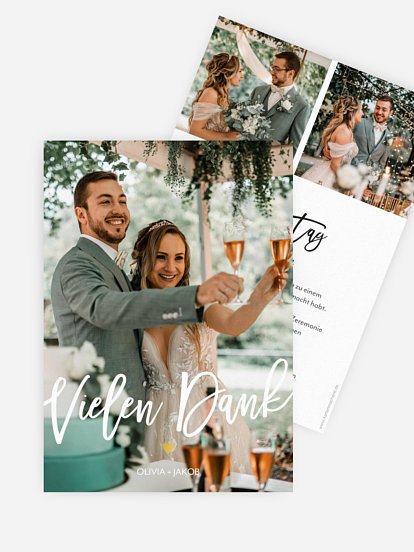 Dankeskarte Hochzeit Vielen Dank
