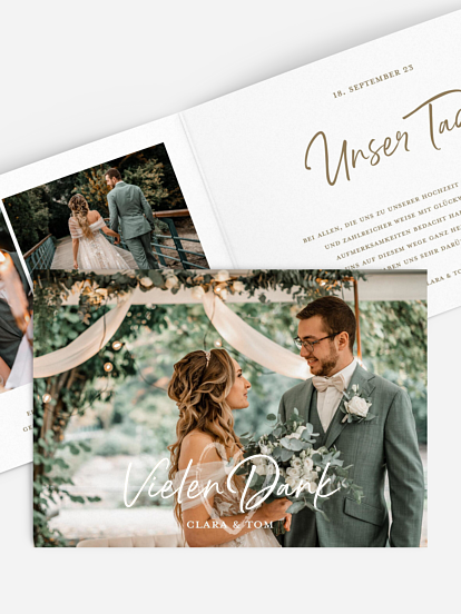 Dankeskarte Hochzeit From Us