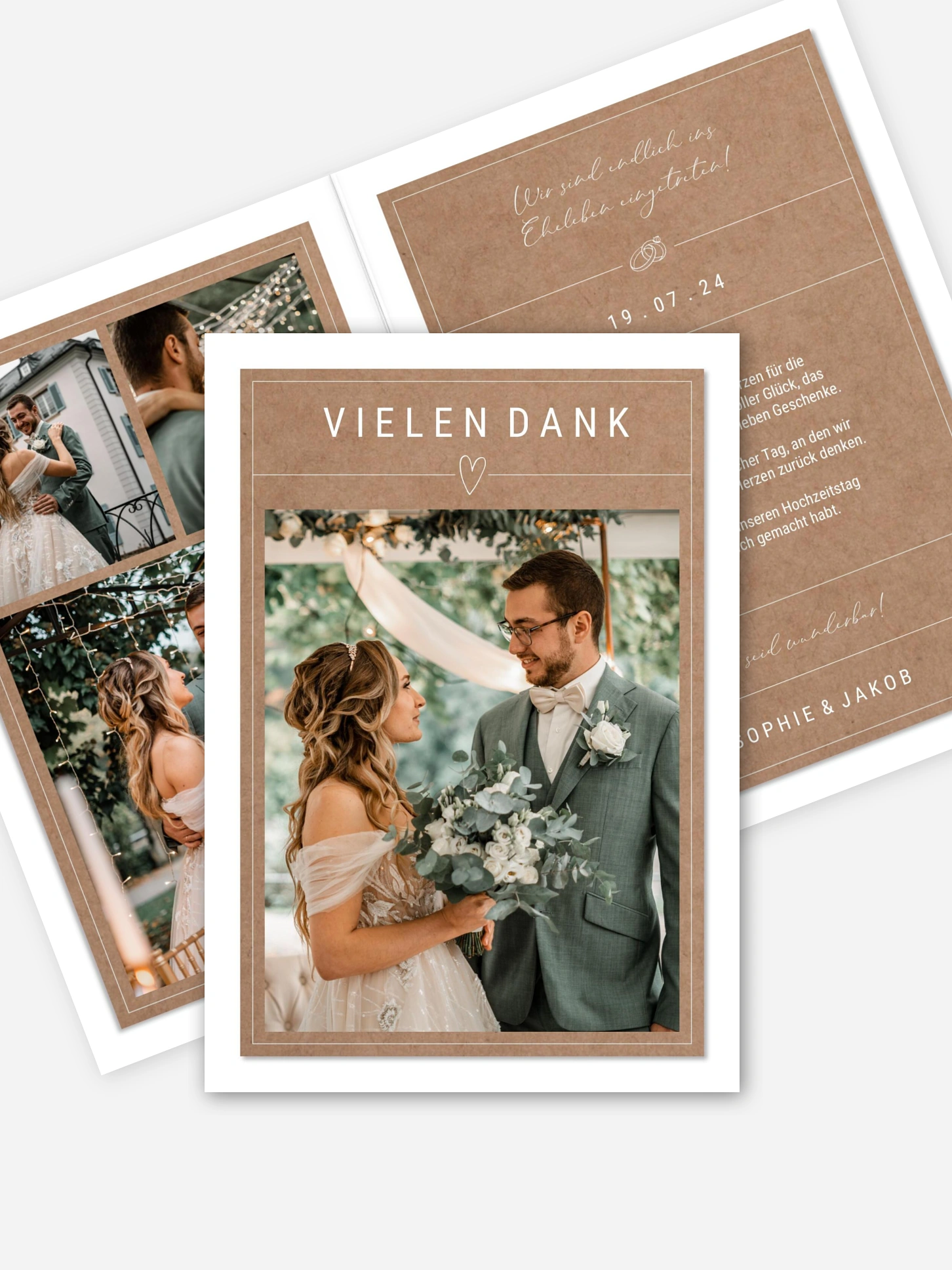 Dankeskarte Hochzeit Glücksreise