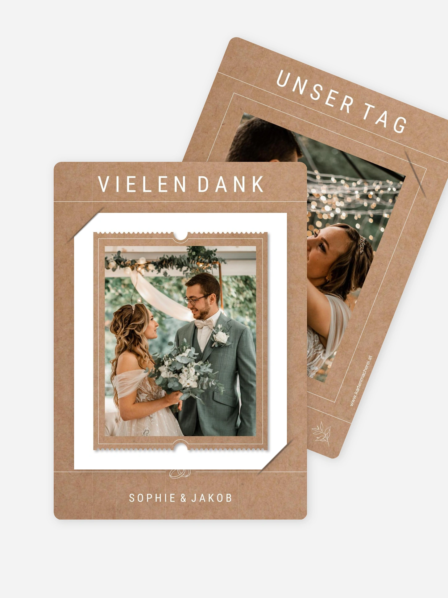 Dankeskarte Hochzeit Glücksreise